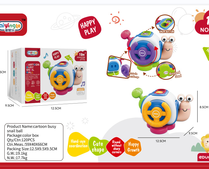 99-21 Snail Busy Ball (caja de color en inglés)