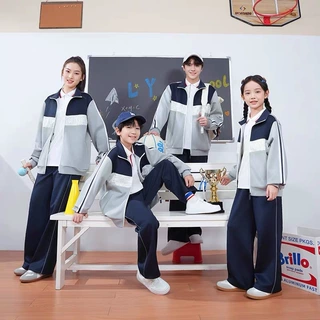 吉安市统一校服中小学生秋季班服套装吉安校服夏款高中生运动服新