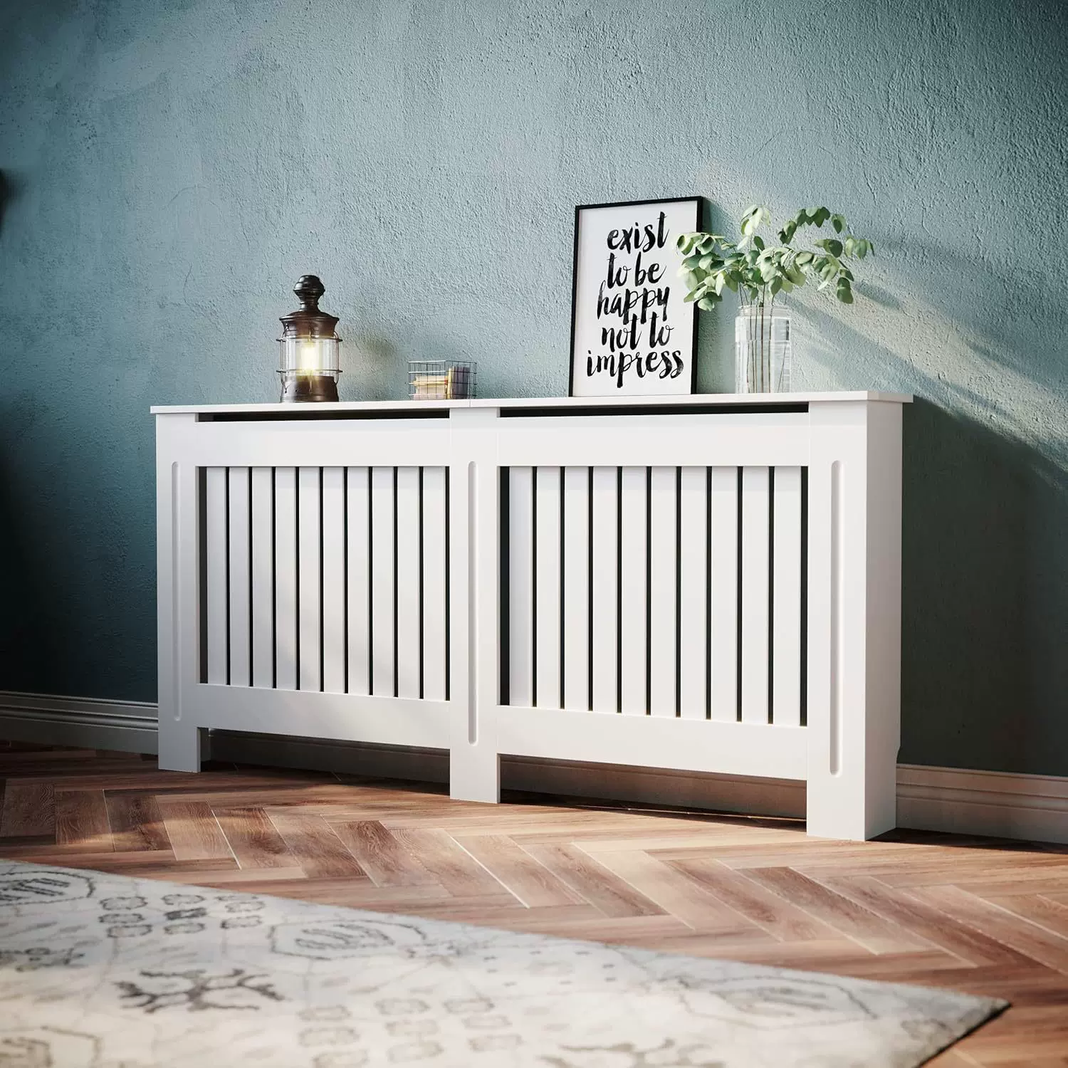 欧式家用简约木质可拆卸暖气片罩卧室客厅防尘暖气罩散热罩壁炉柜