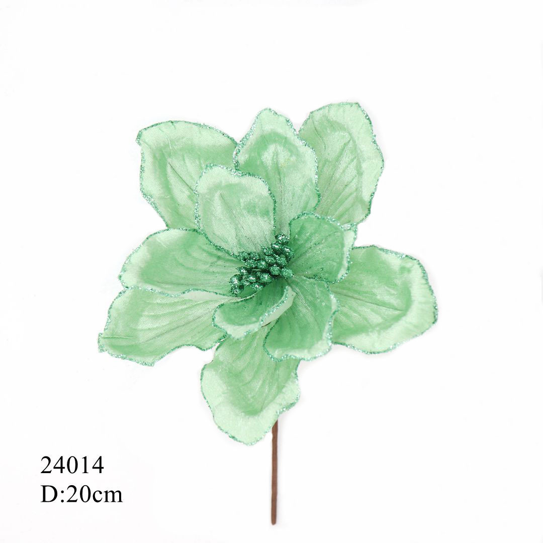 Magnolia 20cm, Scene Arrangement, Wedding Decorations, Floral Art, Artificial Flower For Cross-Border Sales_voghion.com