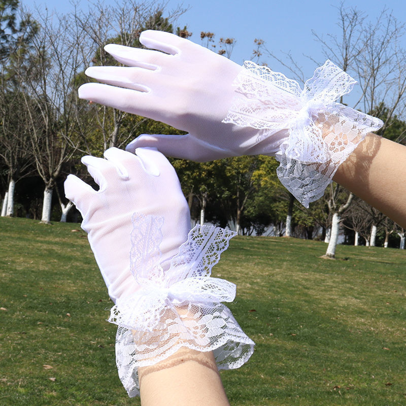 Summer thin breathable elastic gloves