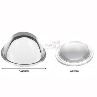 ?凸透鏡手電筒玻璃鏡片配件透鏡聚光透明釣魚燈4344夜釣燈探照