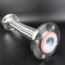 螺纹金属软管法兰式金属软管不锈钢波纹管内衬四氟金属软管E18