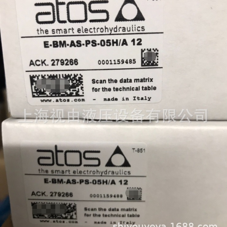 E-BM-AS-PS-05H/A 12意大利原装正品ATOS阿托斯放大器