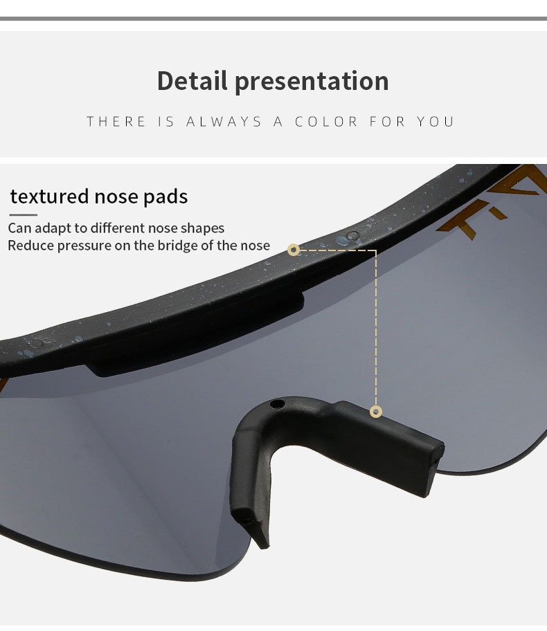 90g Weight Half Frame Glasses Structure Sunglasses Classification Tac, UV400 Protection Lens Material Biker Glasses Style Travel, Fishing Occasion All Seasons Season Unisex Gender Grey, Black Color Exaggerated Punk Streetwear Color Block Tac UV400 Protection Biker Half Frame Sports Sunglasses 2