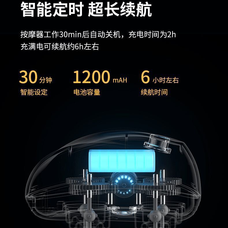 头部按摩器电动头部按摩仪智能头皮按摩充电多功能八爪鱼猫咪宠物|undefined