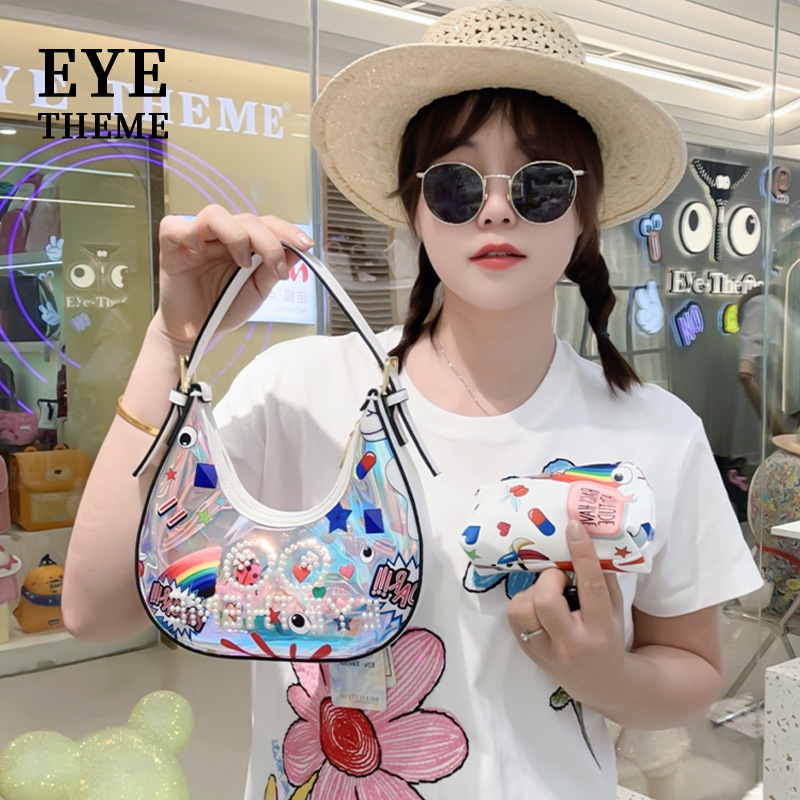 2025 verano jalea de impresión portátil TPU bolso de letras de bolso mini diseño nicho 2780 #