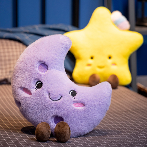 ins Nordic style little sun pillow plush toy moon cloud cushion star doll soft decoration