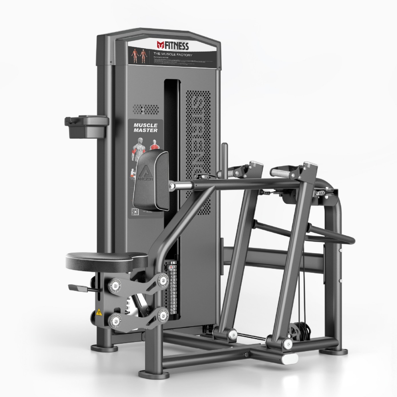 Equipo de entrenamiento de espalda paralela sentada Equipo de ejercicios comerciales profesional Equipo de fuerza integral para músculos de la espalda para hombres y mujeres