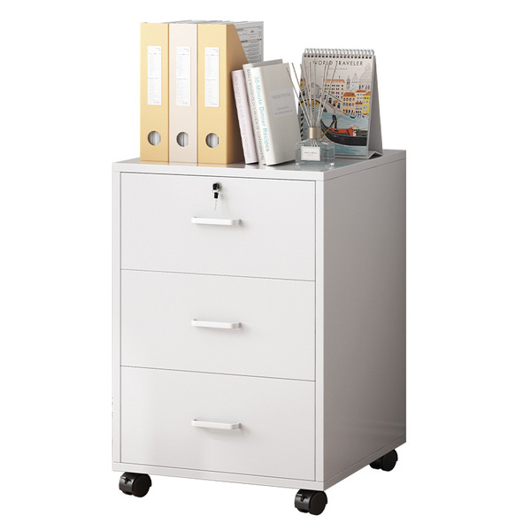 Office movable information cabinet under the desk multi-layer wooden…