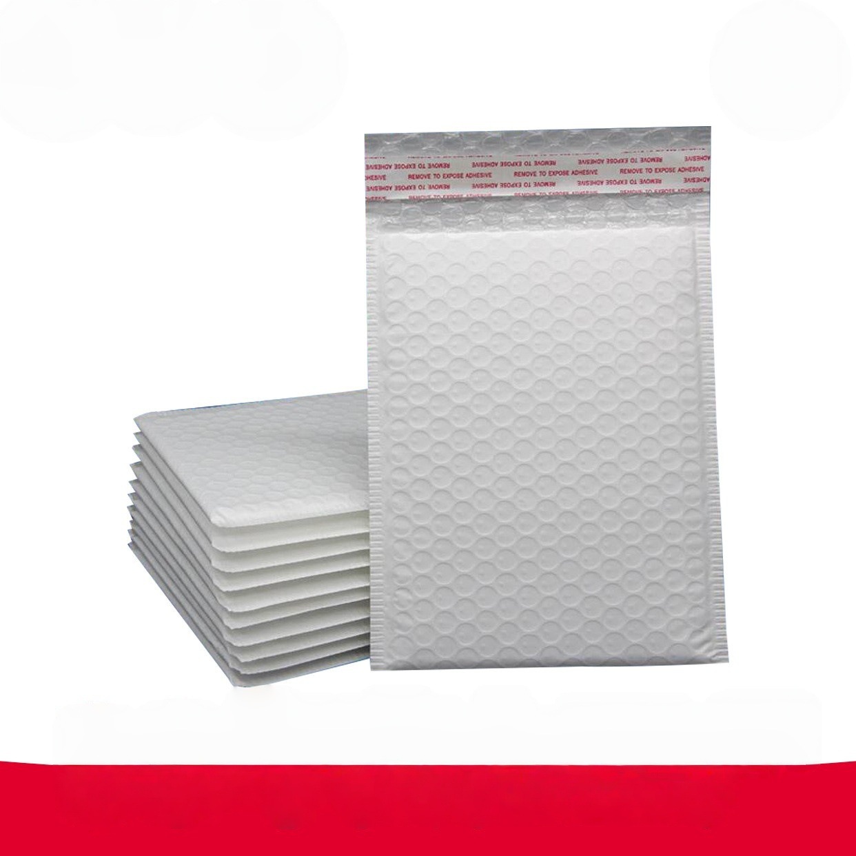 华茂新料白色亚光膜再生吹气泡膜泡泡纸快递袋服装袋加厚耐用