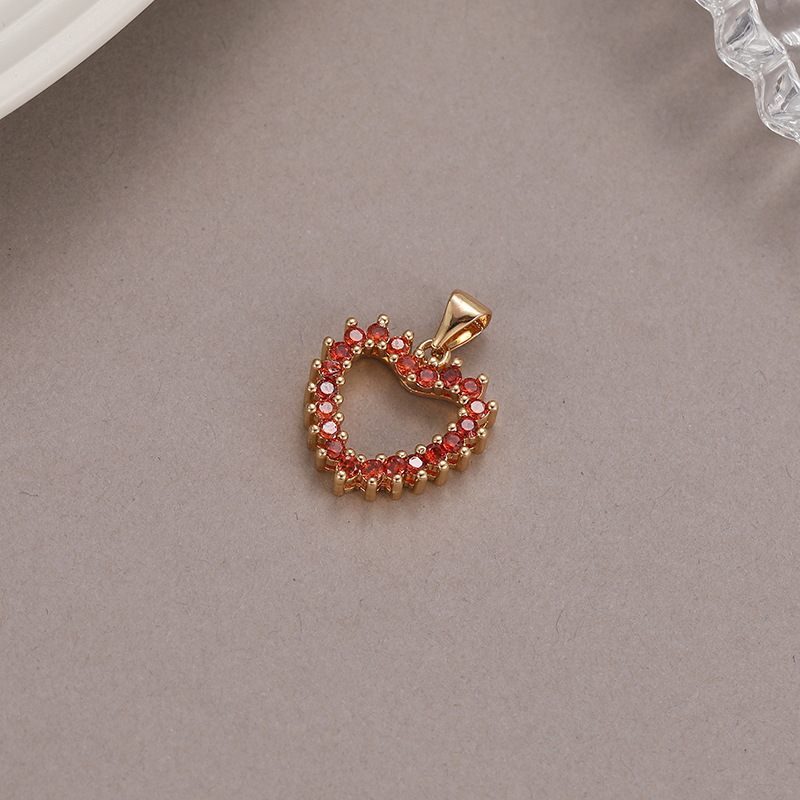 Copper Material 14K Gold Plated Plating 1 Piece Copper Zircon Christmas Tree Heart Shape Butterfly Elegant Simple Style Streetwear