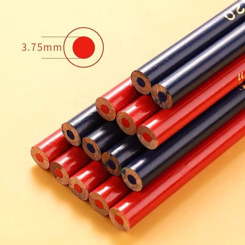Zhonghua brand 120 red and blue two-color pencil medical round pole nurse infrastructure laboratory marking drawing all red pencil