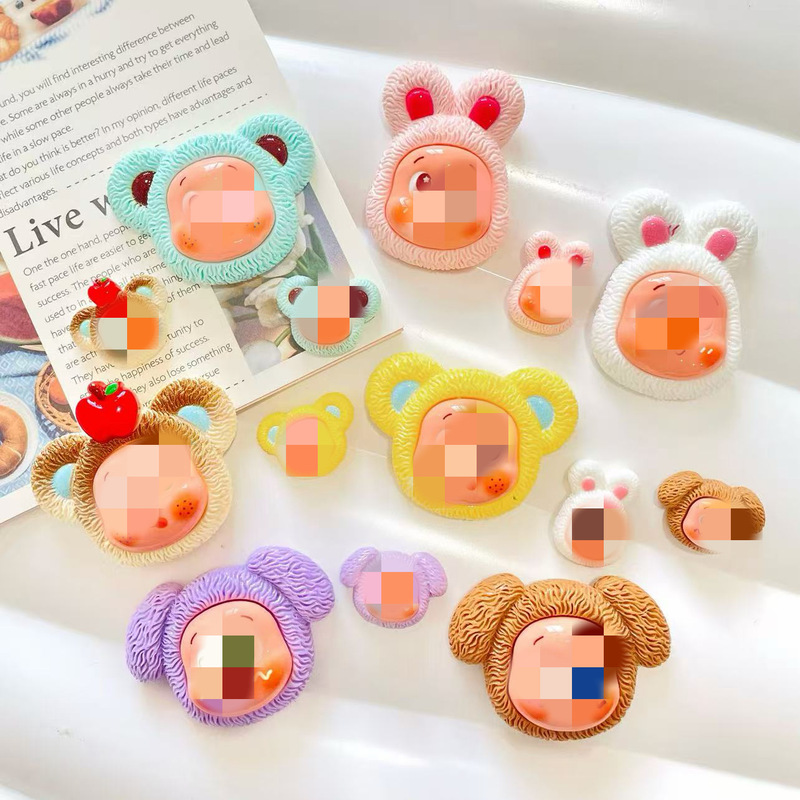 Cartoon Cute Multi-Color Star DIY Resin Accessories Small Cream Glue Hairpin Mobile Phone Case Shoe Buckle