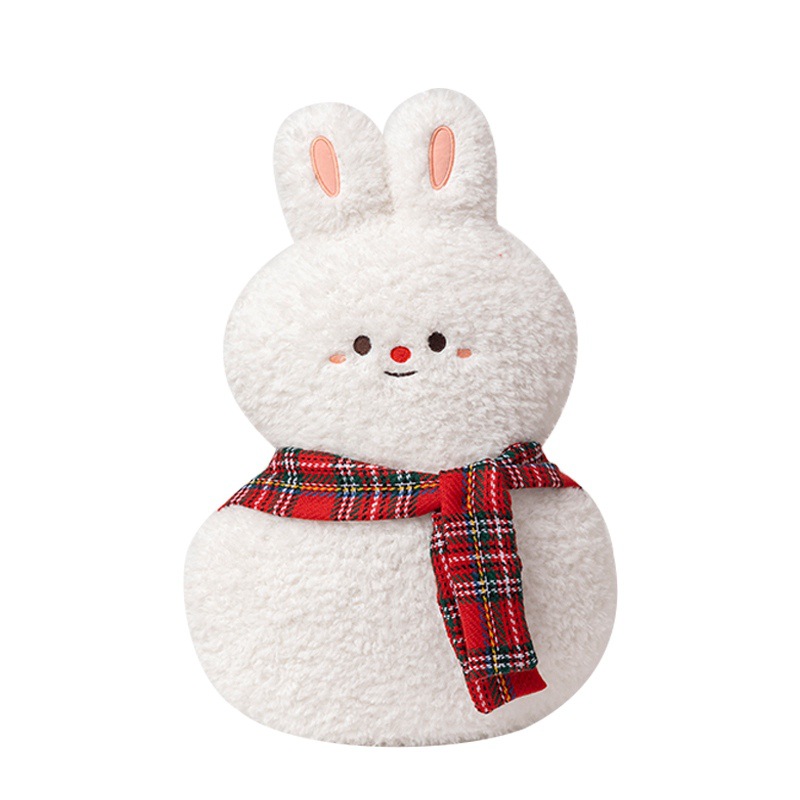 Decoración de Navidad árbol Santa muñeco de nieve alce Gingerbread hombre sofá almohada muñeca de la sala de estar regalo