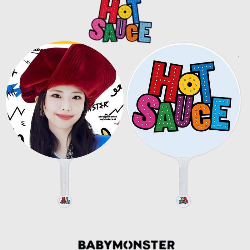 babymonster宝怪小扇王大扇王周边郑雅贤ASA明星粉丝应援DIY|undefined