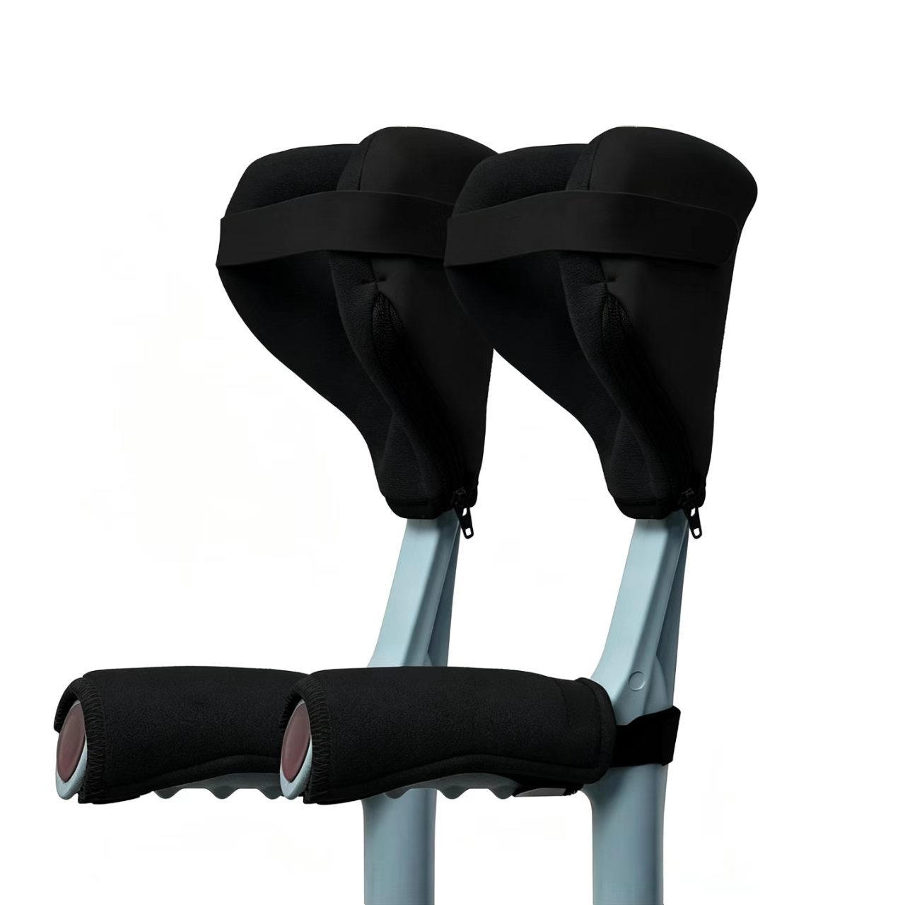 Forearm crutch pads, universal crutch handle pads, walking aid arm protectors, crutch handle grips, 4-piece set
