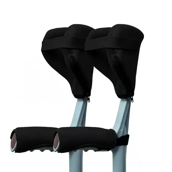 Forearm crutch pads, universal crutch handle pads, walking aid arm protectors, crutch handle grips, 4-piece set