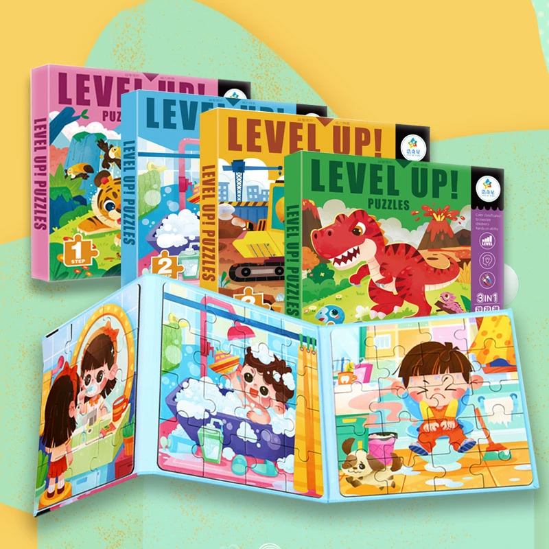 Детская магнитная головоломка от 3 до 6 лет Магнитная плоская диаграмма Детская игрушка 1-2 головоломки Раннее образование Мальчики и девочки Продвинутый уровень