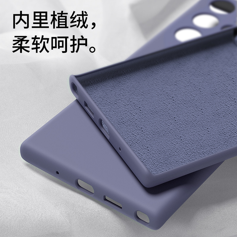 For Samsung S23Ultra liquid silicone phone case S21plus all-inclusive anti-drop S22 skin-friendly feel dirty For Samsung S23Ultra liquid silicone phone case S21plus all-inclusive anti-drop S22 skin-friendly feel dirty