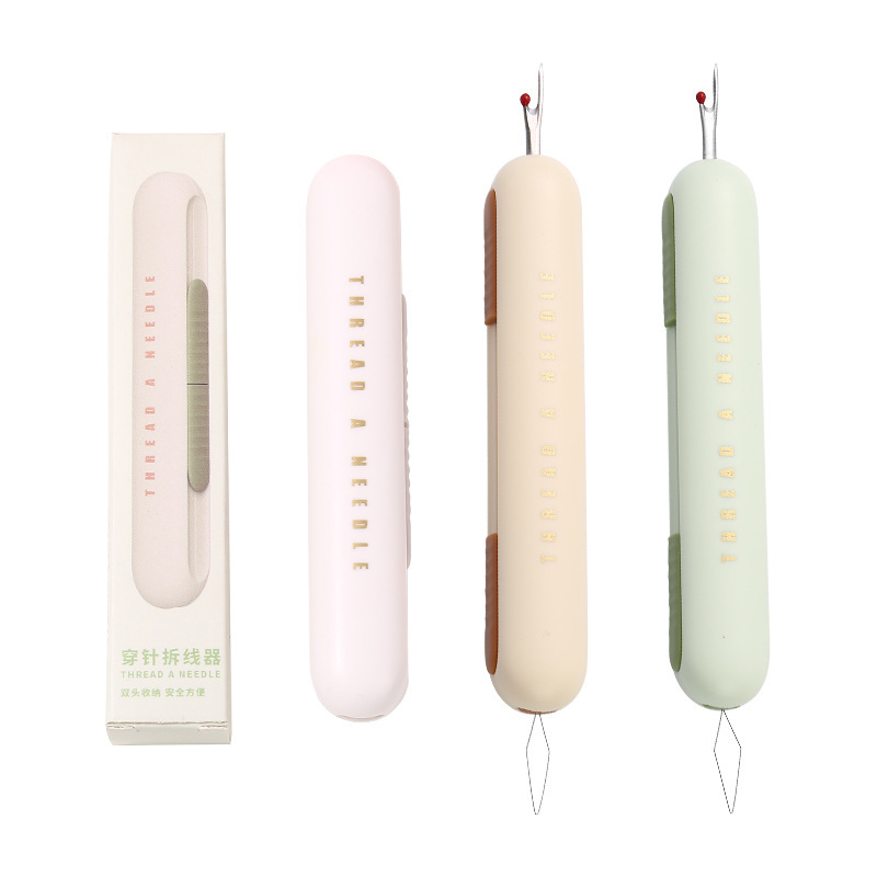 Aguja multifuncional y dispositivo de extracción de hilo doméstico portátil de doble propósito, dispositivo de extracción de hilo 2 - en - 1