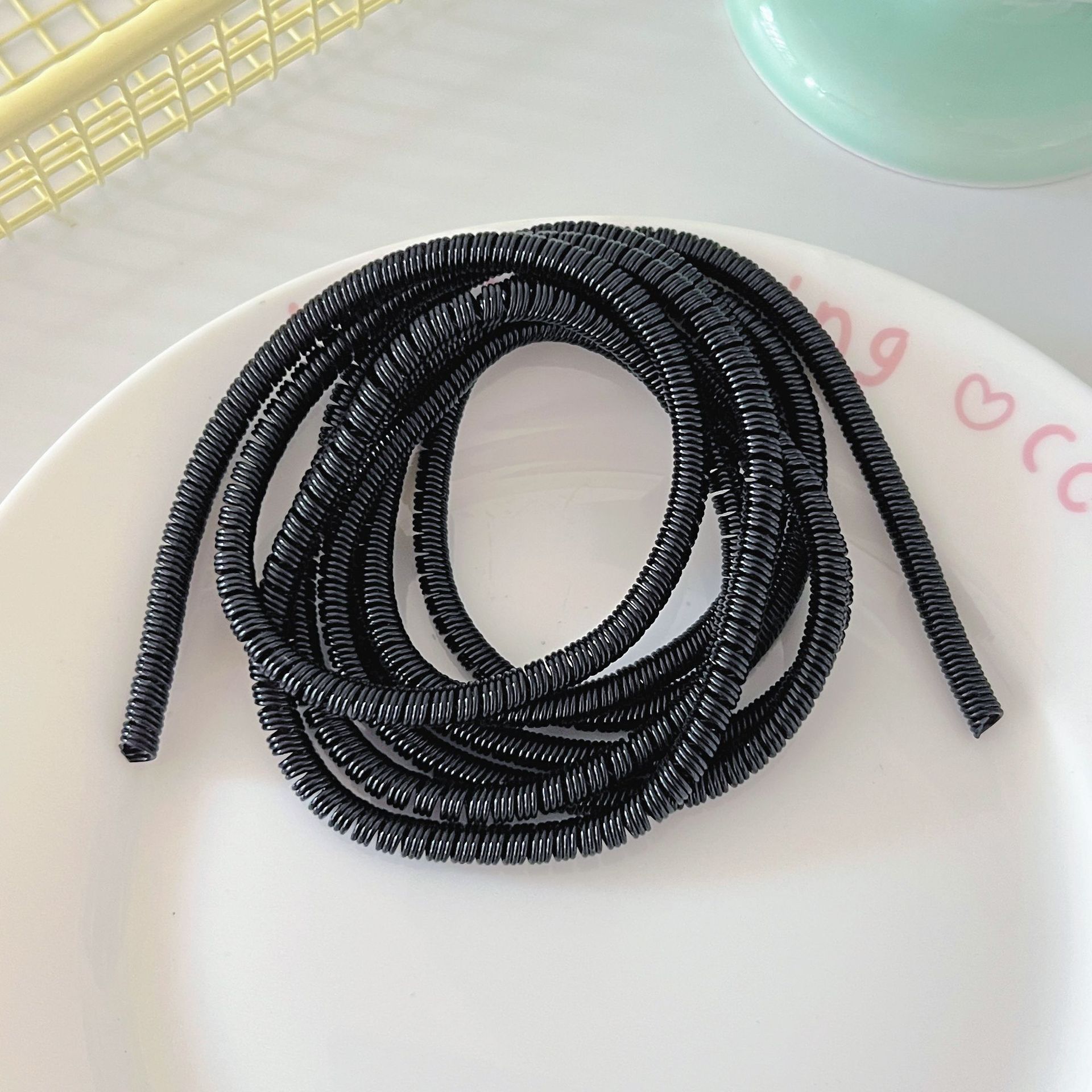 1,4 m 1,6 m cable de datos cuerda de protección anti-suciedad cable de teléfono móvil cuerda de bobinado anti-rotura cargador cubierta de protección de alambre