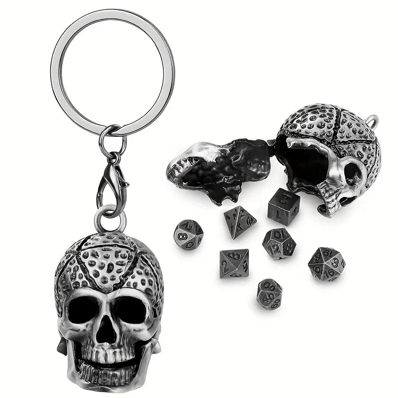 Metal dice, set, keychain, pendant