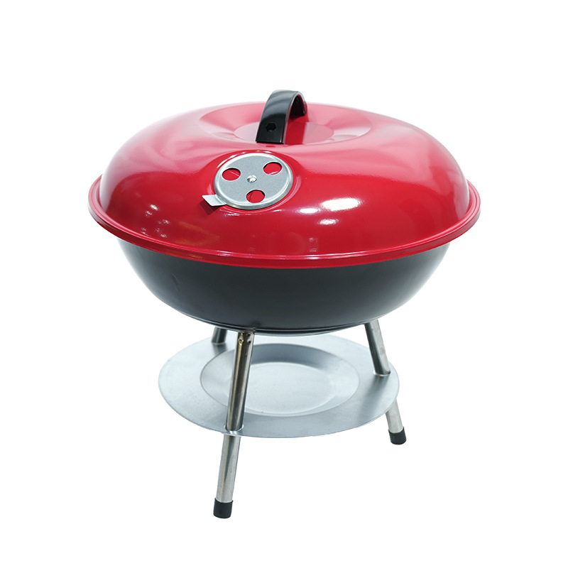 Spot horno de manzana redondo de 14 pulgadas parrilla pequeña portátil parrilla al aire libre parrilla pequeña parrilla al aire libre