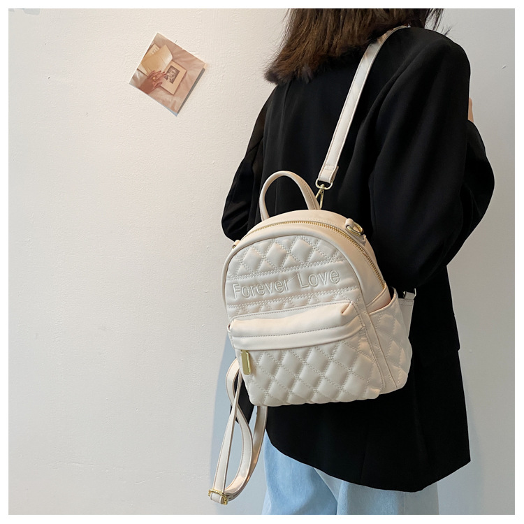 Fashion Leisure Embroidered Thread Lingge Backpack display picture 14