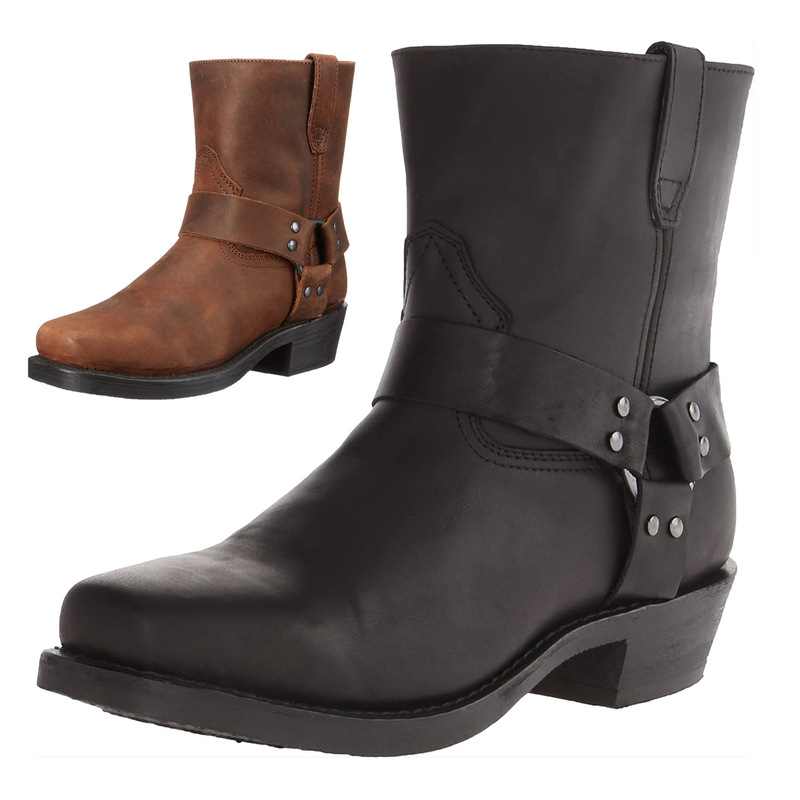 Aofu Shoes 1034 High Heel Western Cowboy Boots Couple boots Size Boots with Hardware Strap