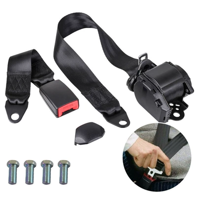 Belt, Emergency Locking Driver's – Car seat belt - total-length-34m-electrophoresis-k3-all-inclusive-45cm-webbing-base-4-screws