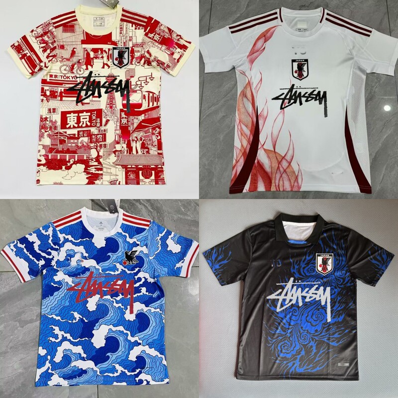 2025 European Cup Short-Sleeved Jerseys Italy Germany Japan Brazil Internet Celebrity Design Patterns Available for Cross-Border Dropshipping