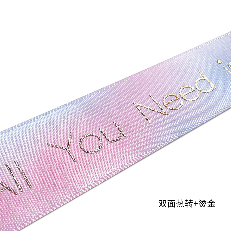 Logotipo personalizado de cinta impresa florista de cinta de colores paquete de ramo de flores caja de regalo cinta personalizada logotipo personalizado de cinta pastel image 21