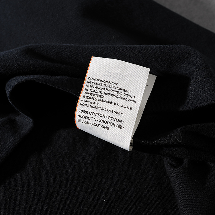 Modern banner American click water wash wool print original men's round collar short-sleeved T-shirt M622 40