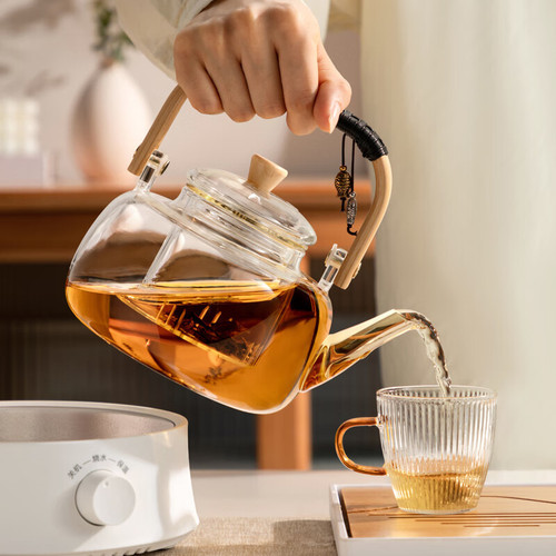 Manufacturer wholesale tiered teapot glass teapot tea brewing teapot heat-resistant water boiler tea brewing pot Pu-erh white tea tea brewer