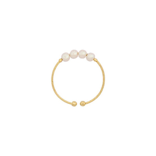 Japanese one size fashionable brand ring pearl