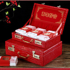 彩礼箱礼金箱結婚箱花嫁用結婚祝い箱彩礼箱大紅箱持参箱