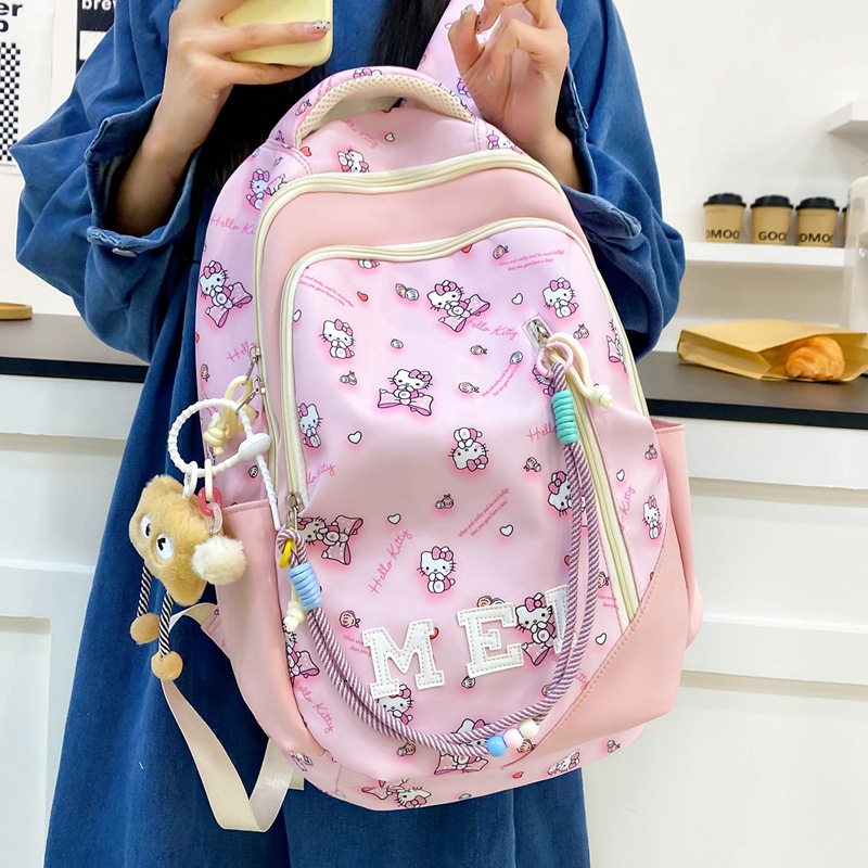 Al por mayor nueva mochila escolar del campus, mochila de impresión encantadora, mochila de viaje de ocio de gran capacidad