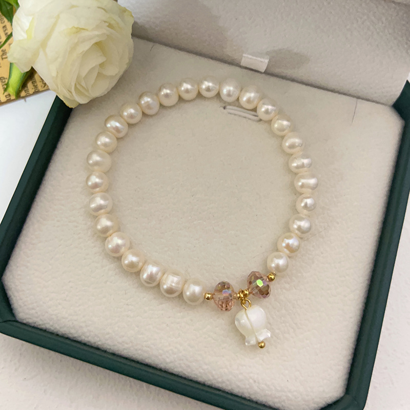 Original Design Flower Pearl Plating Bracelets 1 Piece