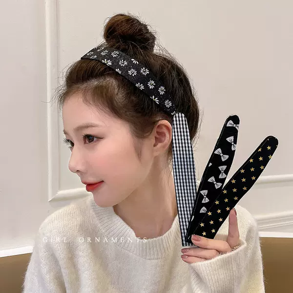 Velcro hair ties, a must-have for styling bangs and loose hair, perfect for everyday wear, versatile headbands for going out, wholesale