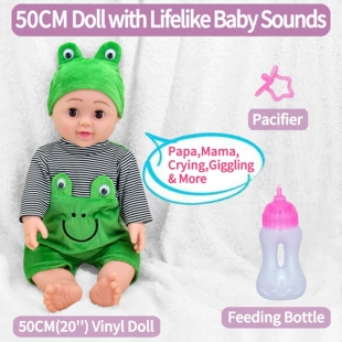 Кукла из ПВХ 50 см 20 дюймов со звуком