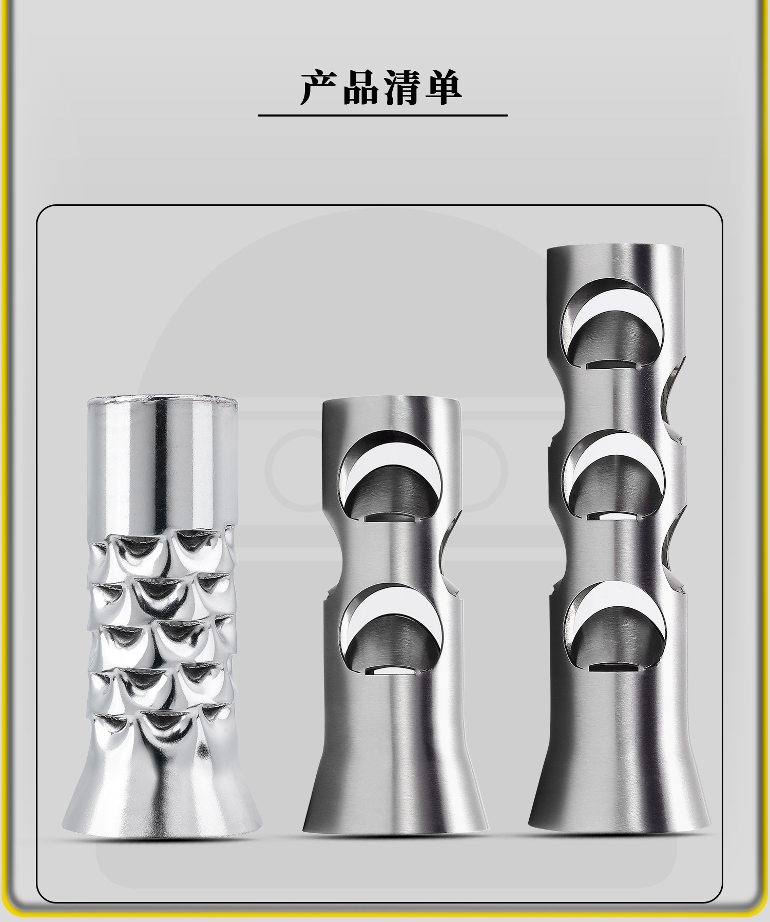 Motorcycle modified exhaust pipe silencer, stainless steel noise-reducing muffler, 51mm diameter universal back-pressure core silencer plug