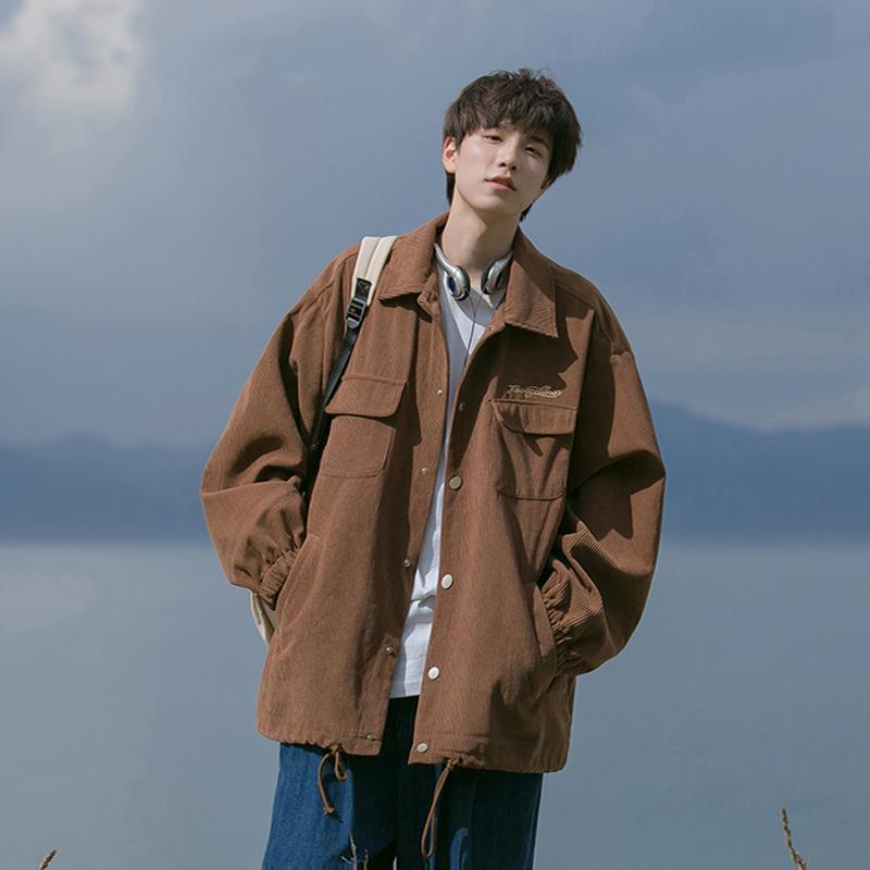 工装夹克男秋季新款bf慵懒风日系cityboy港风潮牌ins宽松休闲外套