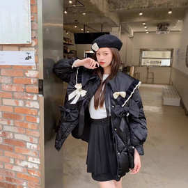 杭州折扣品牌女装尾货放牛班的春天羽绒服豪华大毛领多种款式批发