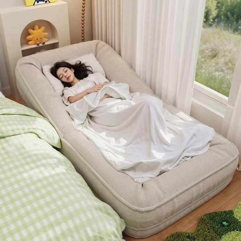 Lazy Folding Sofa Single Recliner Sleepable Large Human Dog Bed Dual-Use Sofa Bed Bedroom Tatami Sofa