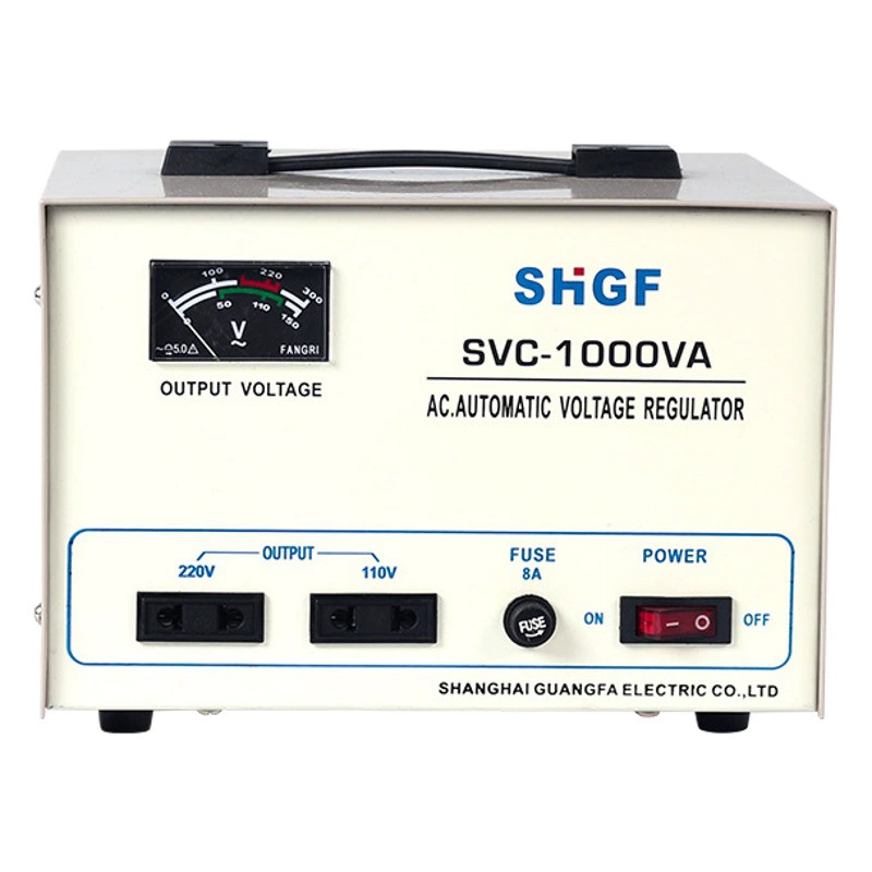 Широкомасштабный однофазный регулятор напряжения SVC-1000VA полностью автоматический 220 В мощный бытовой выходной регулятор переменного тока
