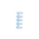 5-hole clip segmented plastic five-hole loose-leaf ring hand account diy multi-hole book clip creative binding loose-leaf buckle