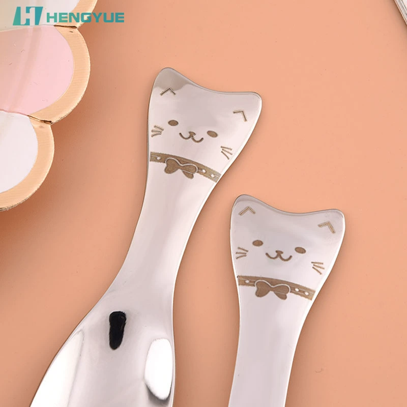 Детская посуда с рисунком из мультфильма, нержавеющая сталь, набор из 3 предметов