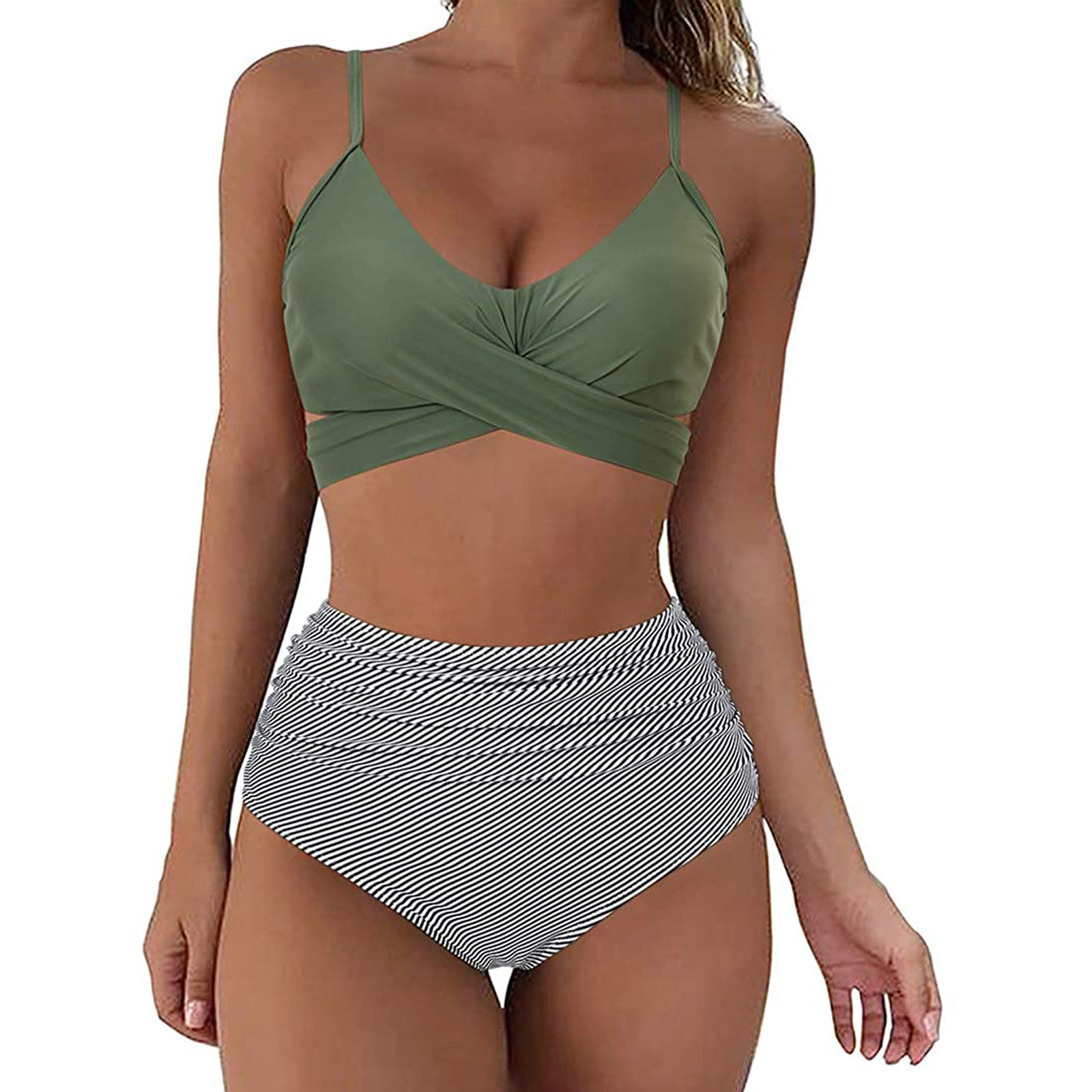 Women's Solid Color Bikinis 2 Piece Set display picture 3