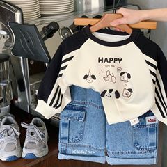 子供トレーナー Bangcheng 2025 秋の新立体人形プルオーバー男の子と女の子のためのかわいい秋のトップス H0138